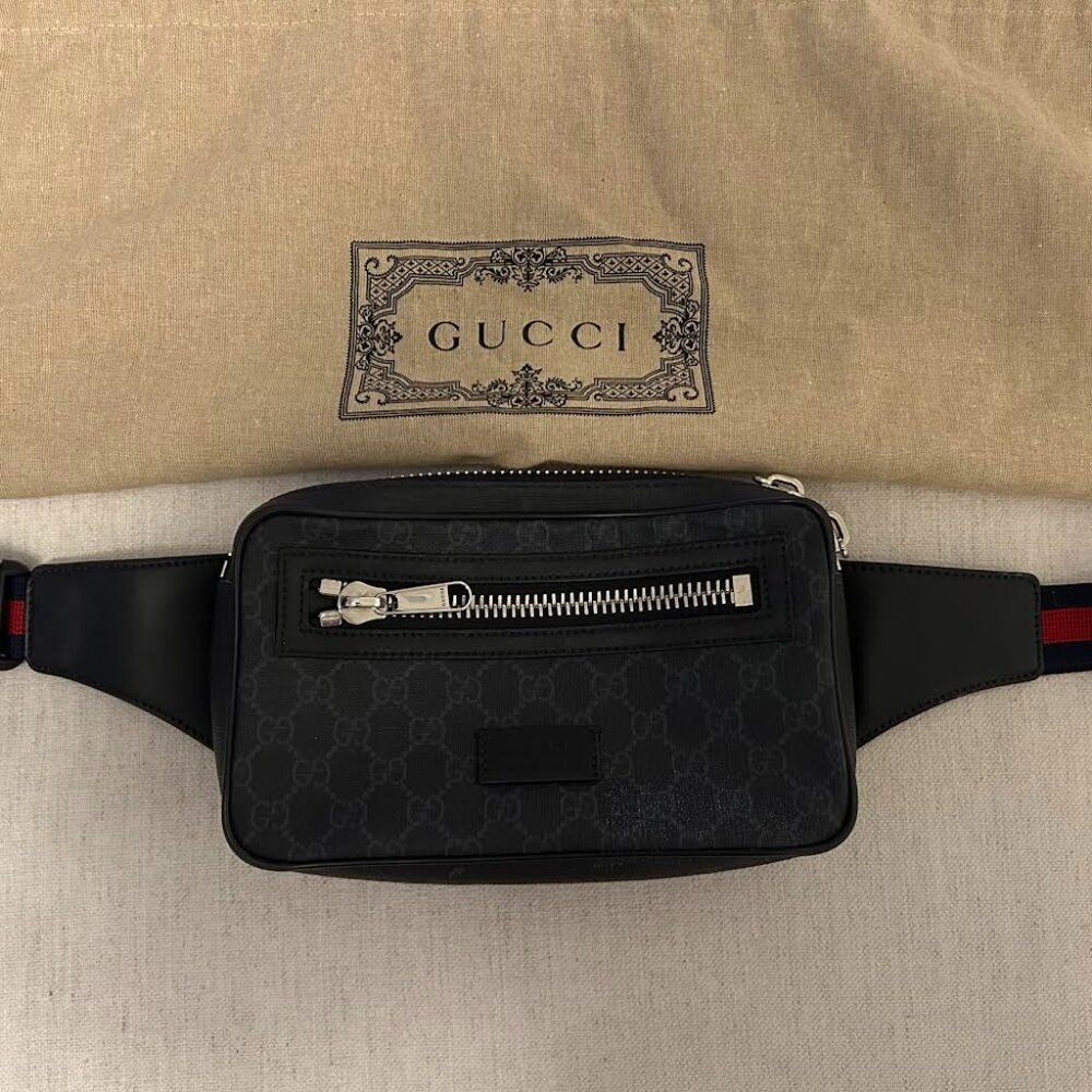 Gucci GG Black belt bag